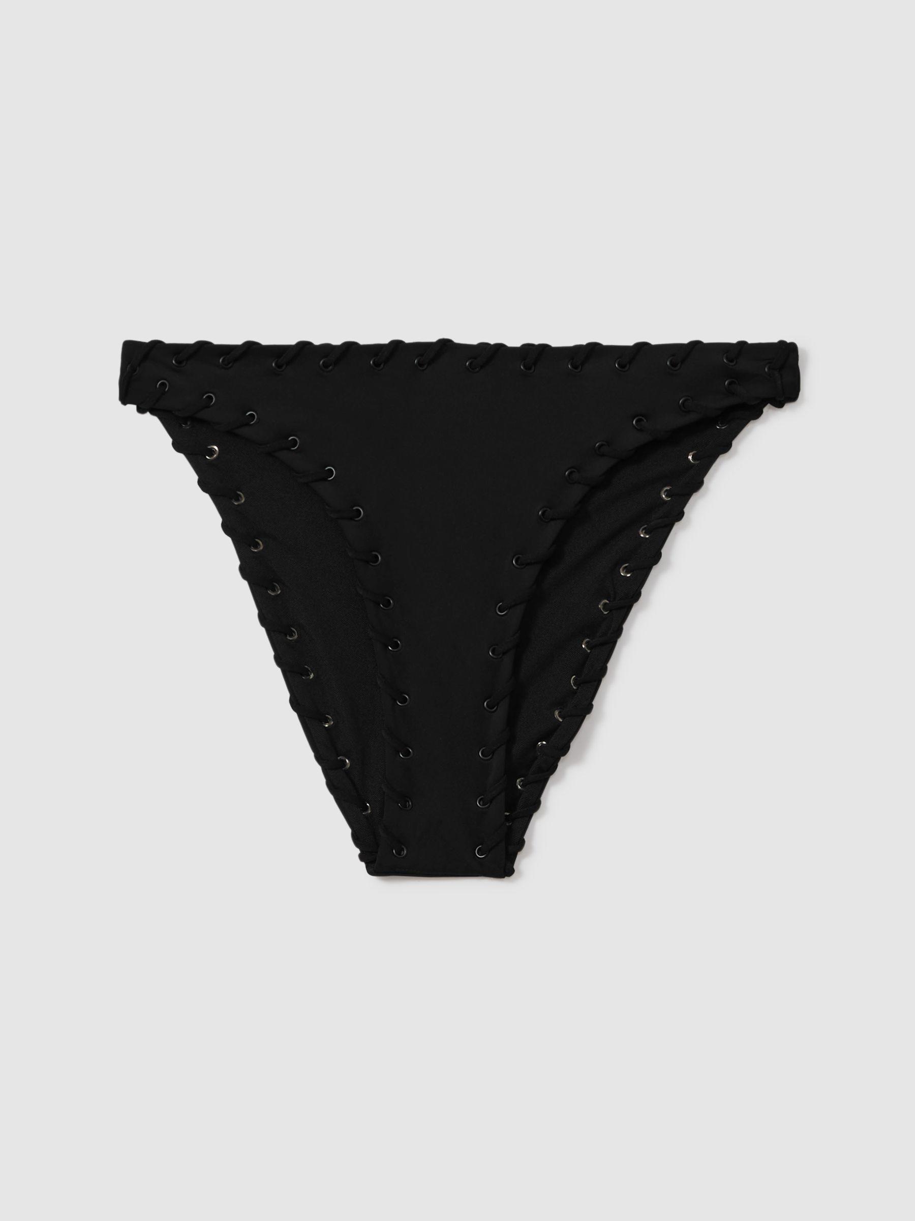 Whip Stitch Bikini Bottoms in Black Product Image