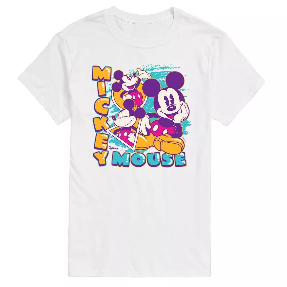 Disneys Mickey Mouse Mens Vintage Bootleg Graphic Tee Product Image