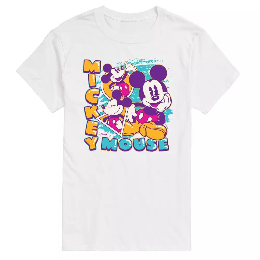 Disneys Mickey Mouse Mens Vintage Bootleg Graphic Tee Product Image