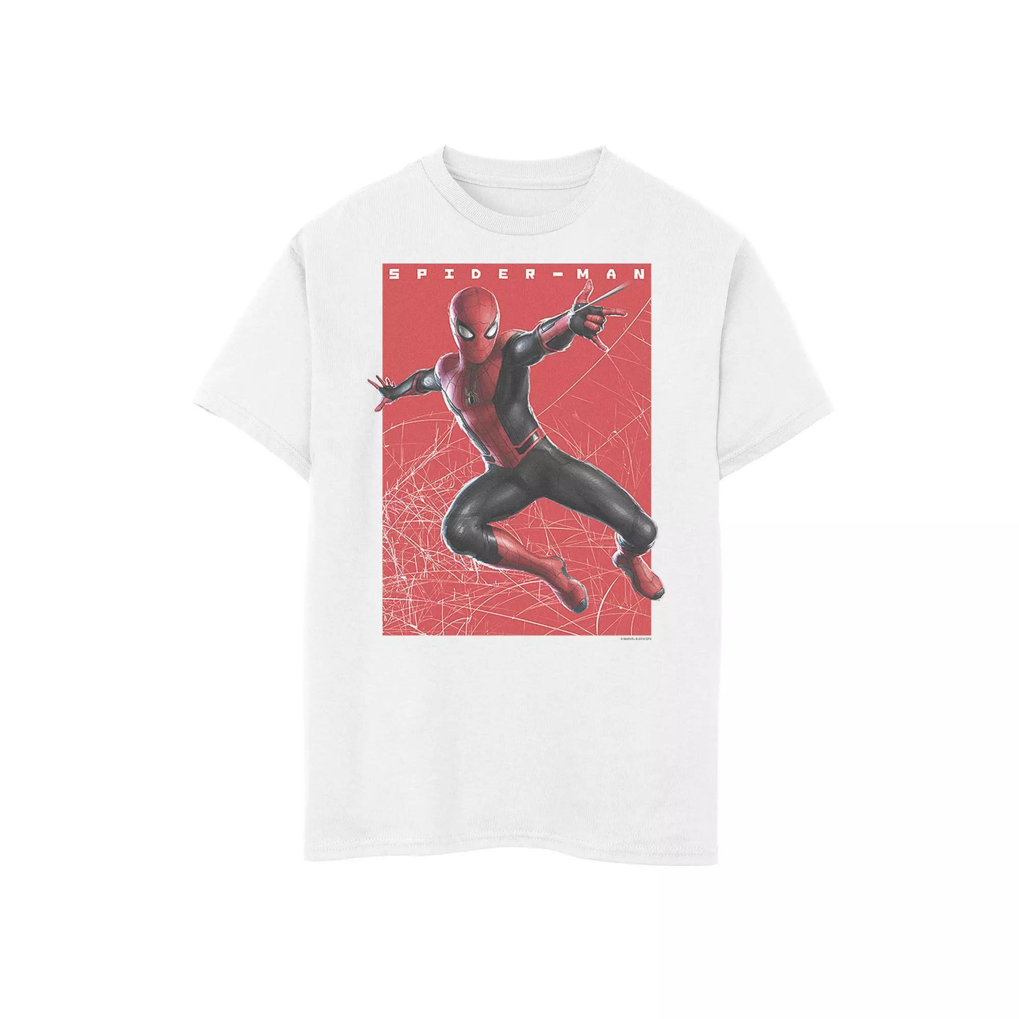 Boys 8-20 Marvel Spider-Man Far From Home Web Swinging Poster Graphic Tee, Boys Product Image