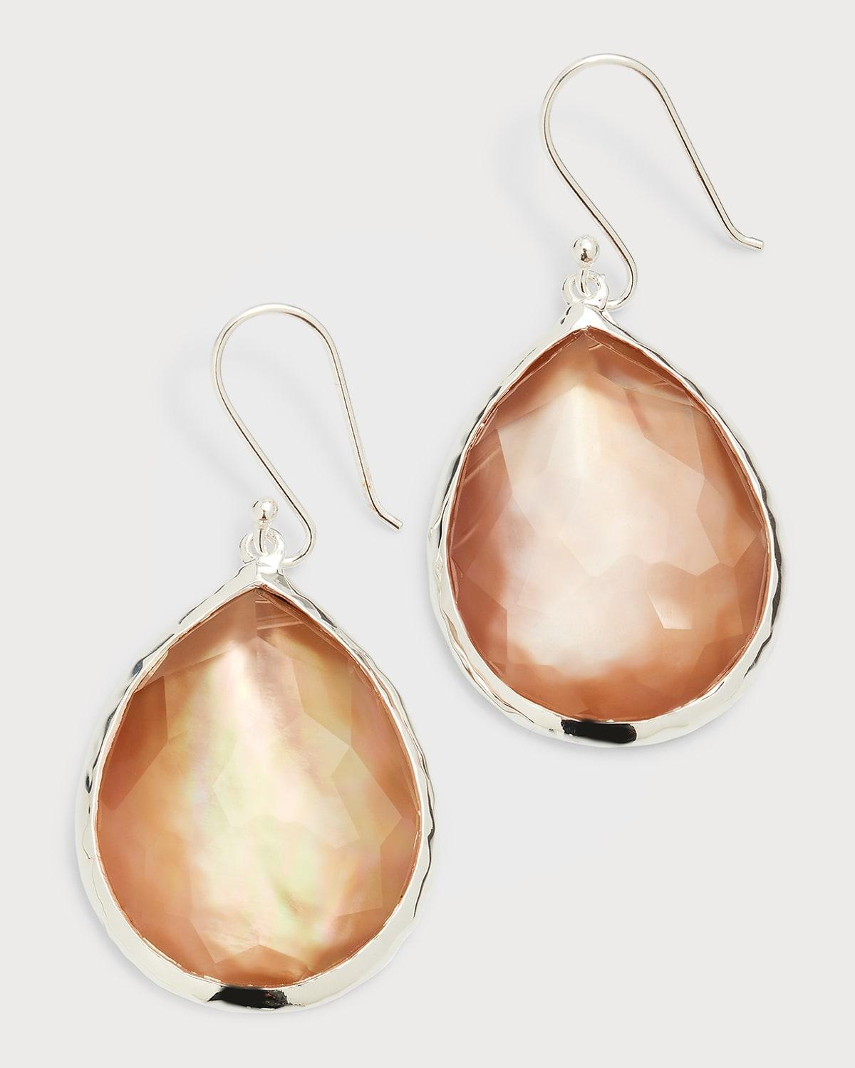 Ippolita Sterling Silver Rock Candy Large Teardrop Earrings in Clear Quartz Product Image