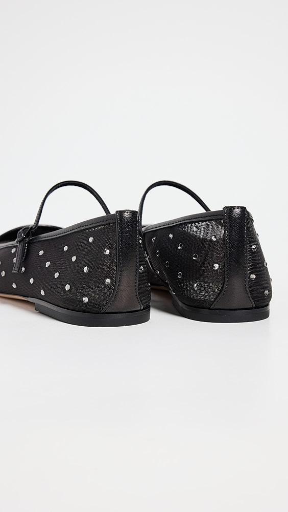 Veronica Beard Ellie Mesh Crystal Flats | Shopbop Product Image