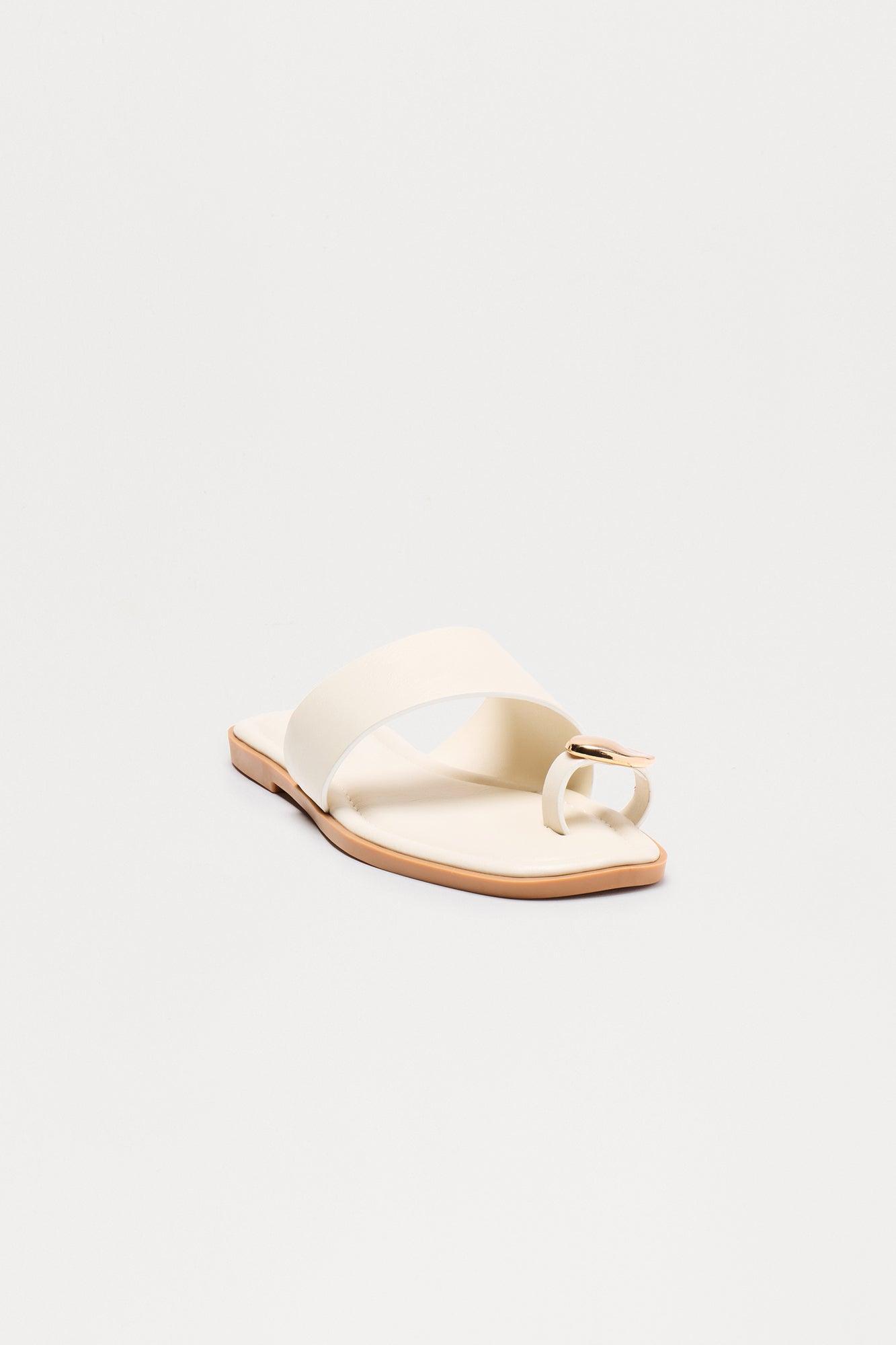 Marilou Toe Ring Sandals - Ivory Product Image
