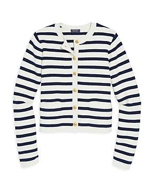 Vineyard Vines Stripe Crew Cardigan (Nautical ) Women's Sweater Product Image