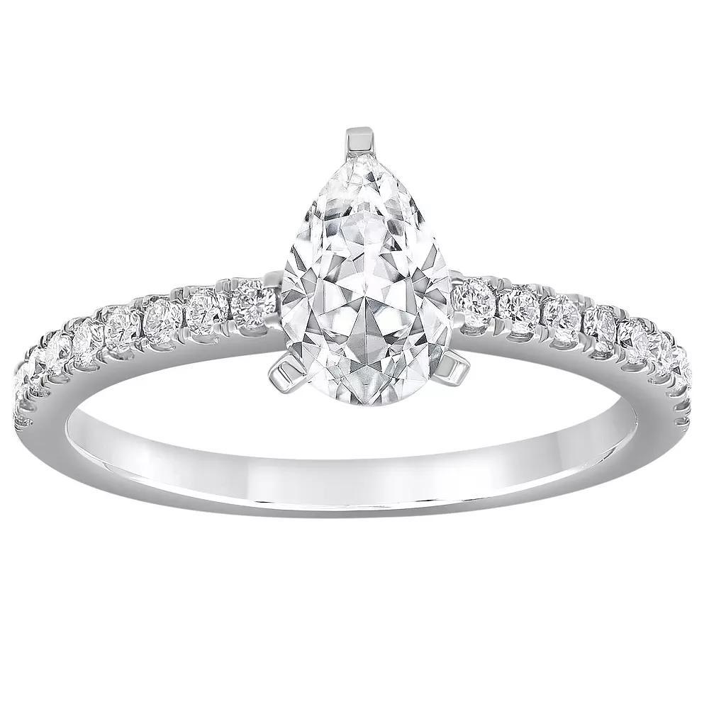 Evolv 14k White Gold 1 Carat T.W. Lab-Grown Diamond Engagement Ring, Women's, Size: 7 Product Image