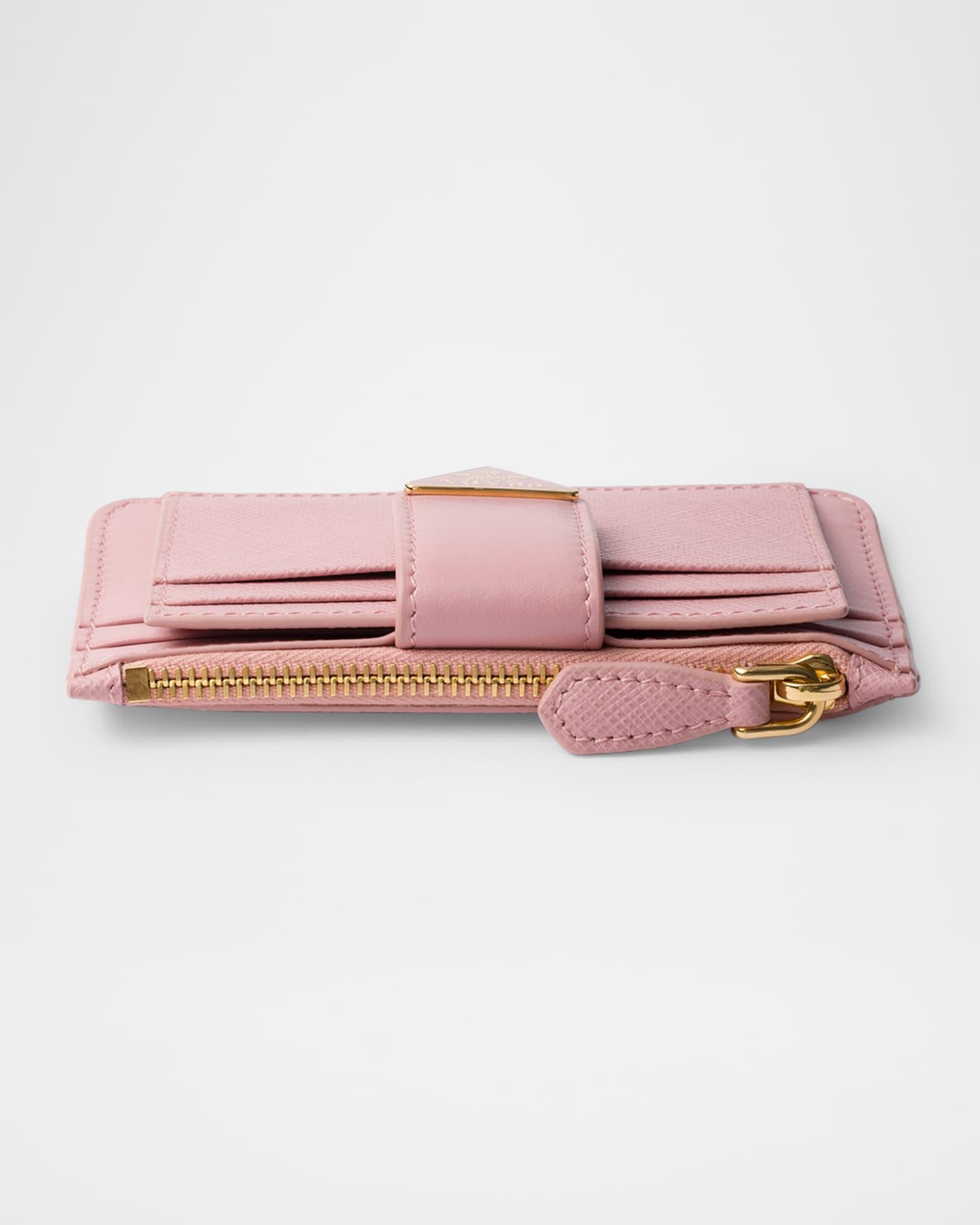 Saffiano & Smooth Leather Card Holder Product Image