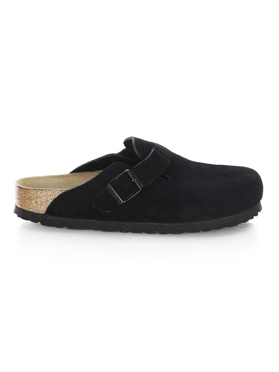 Birkenstock Mens Boston Suede Slide-On Soft Footbed Clogs Product Image