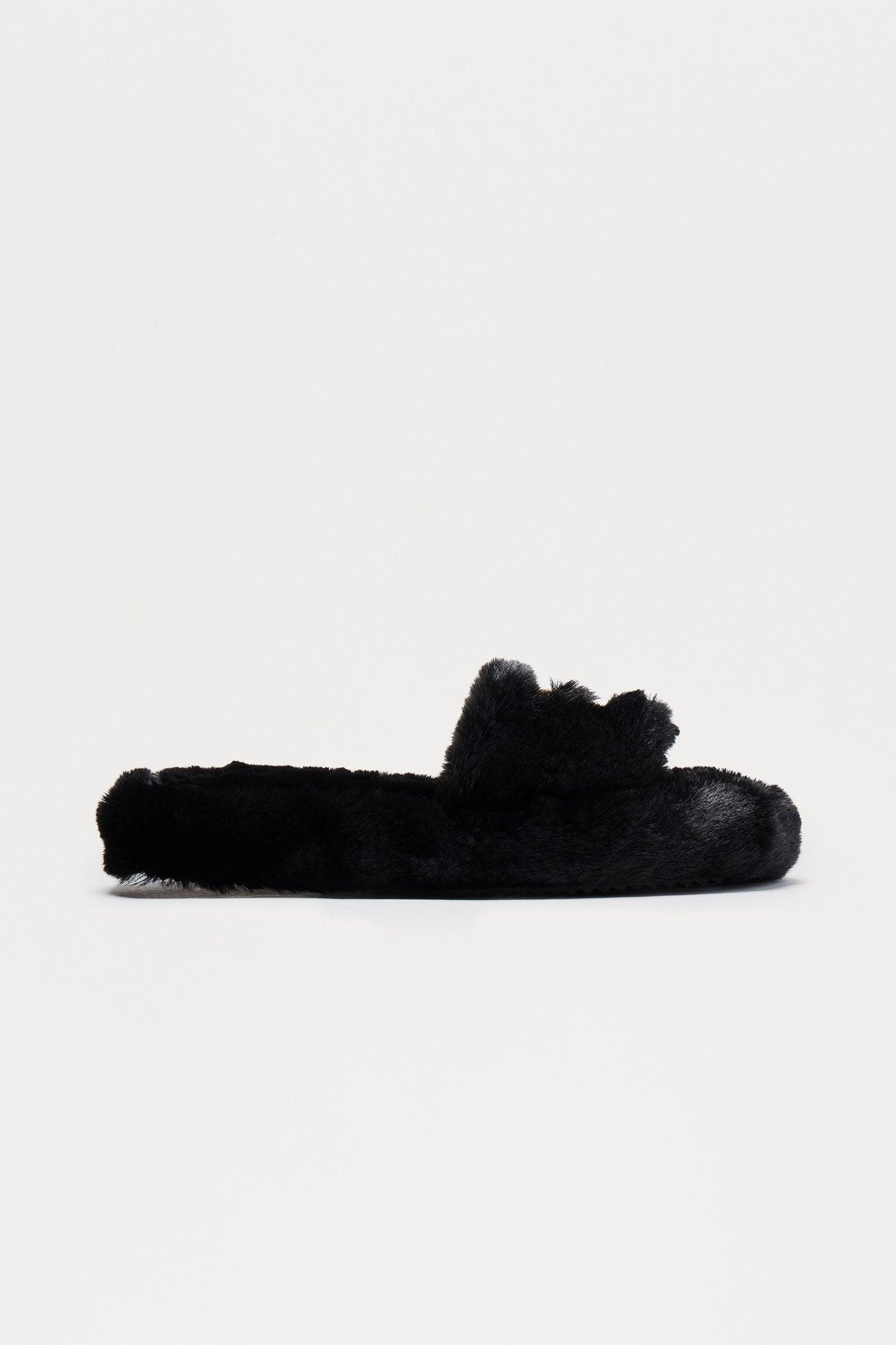 Winda Faux Fur Slippers - Cream Female Product Image