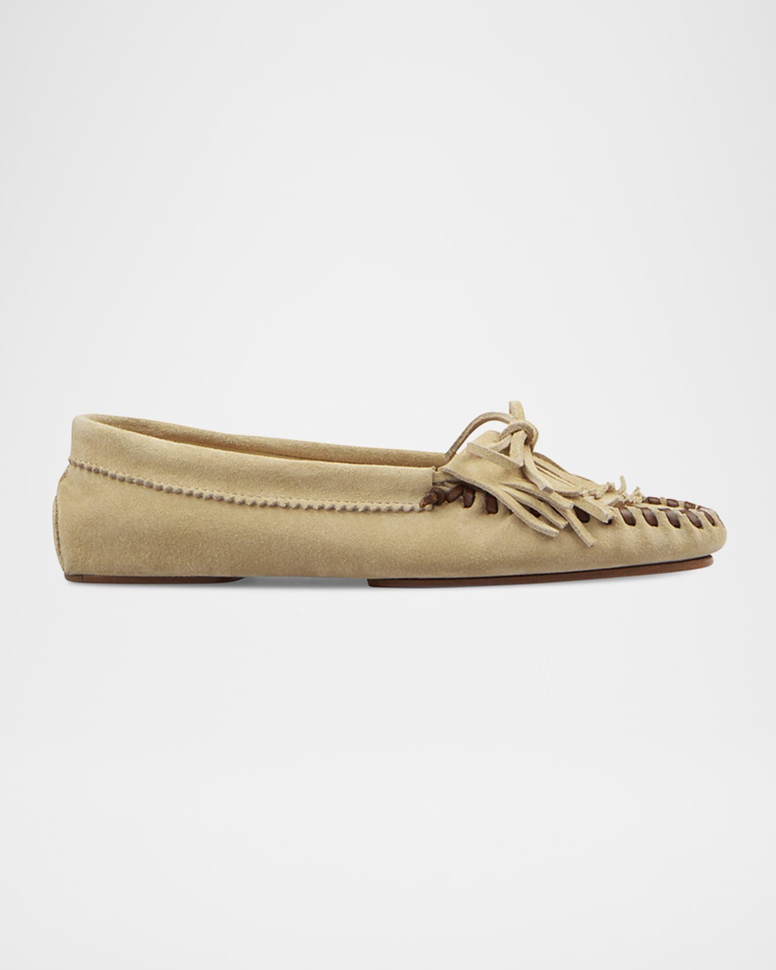 Indiana Suede Fringe Mocassin Loafers Product Image