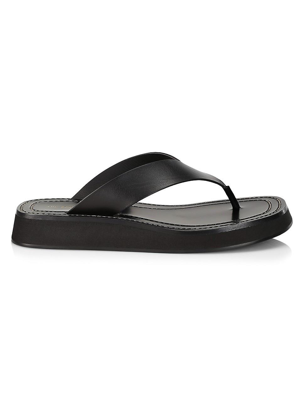 Ginza Flip-Flop Smooth Calfskin Sandals Product Image