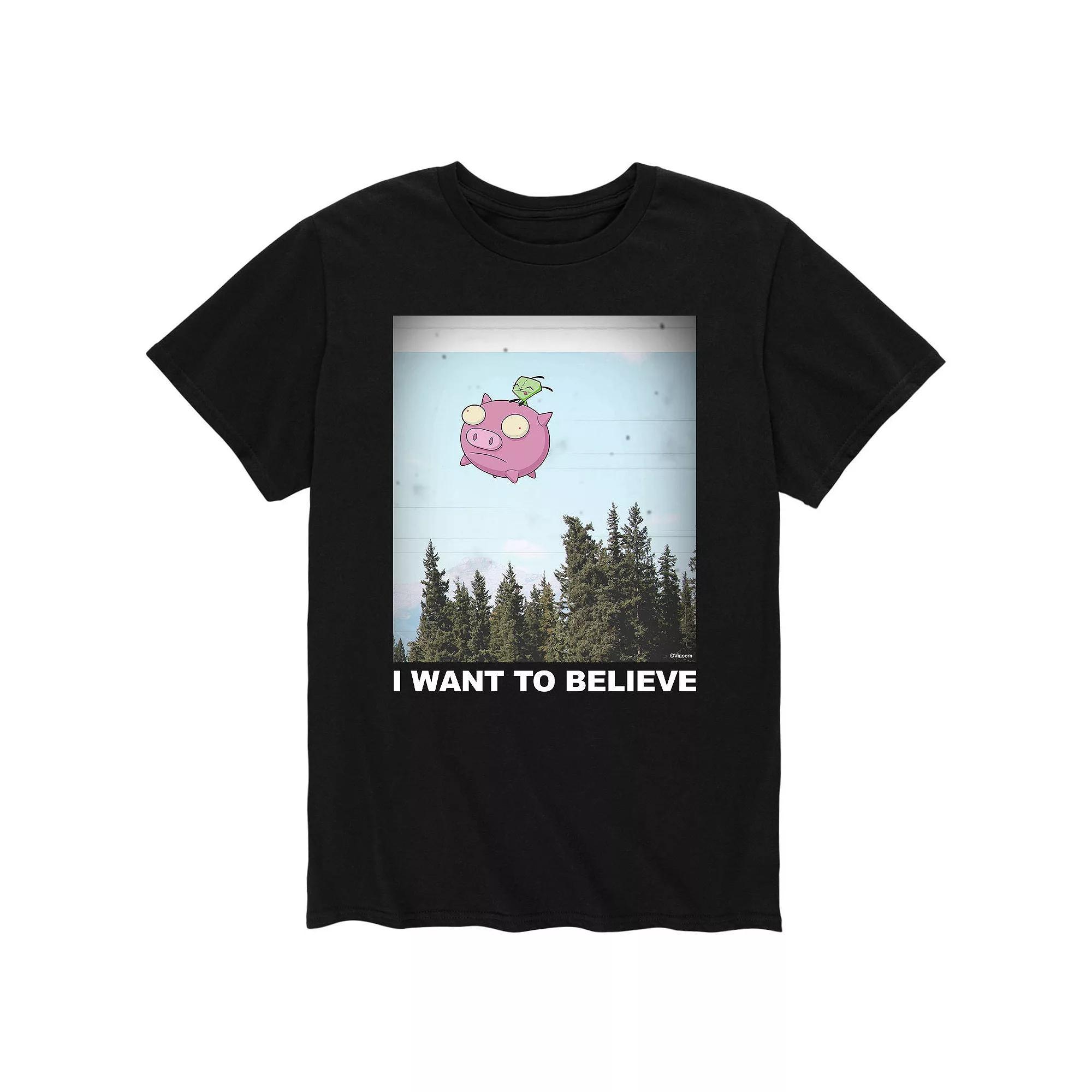 Mens Invader Zim Gir I Want To Believe Tee Product Image