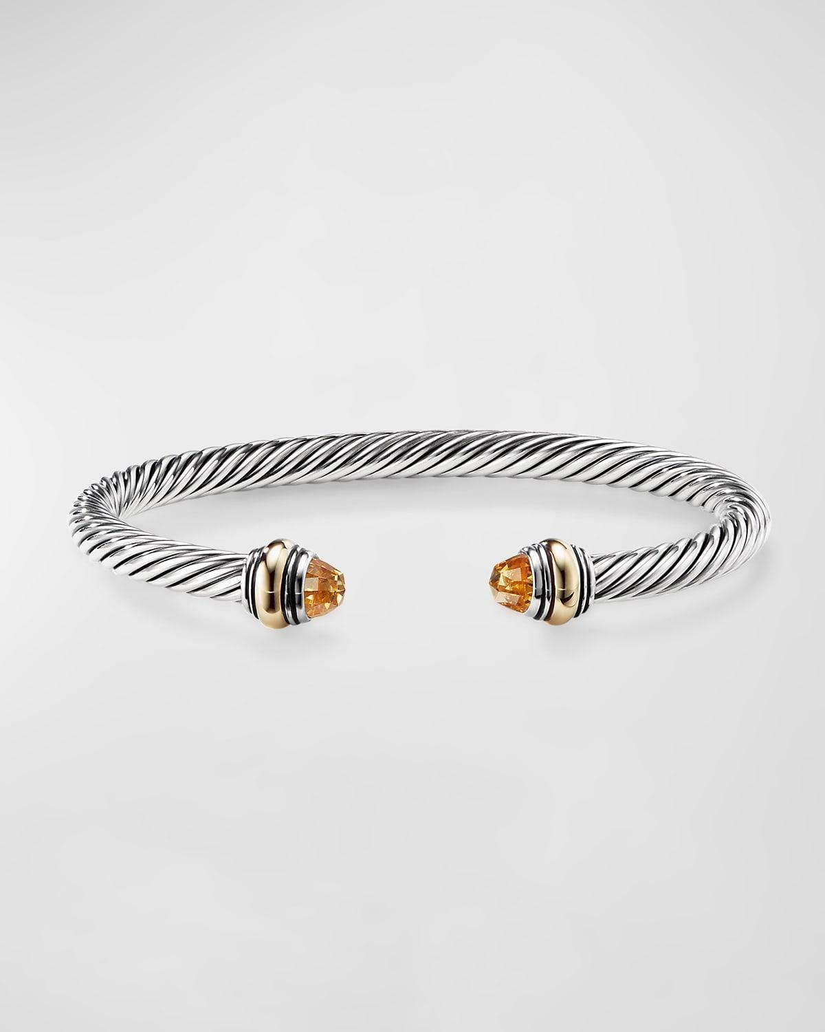 David Yurman Cable Classics Bracelet with Blue Topaz and Gold Product Image
