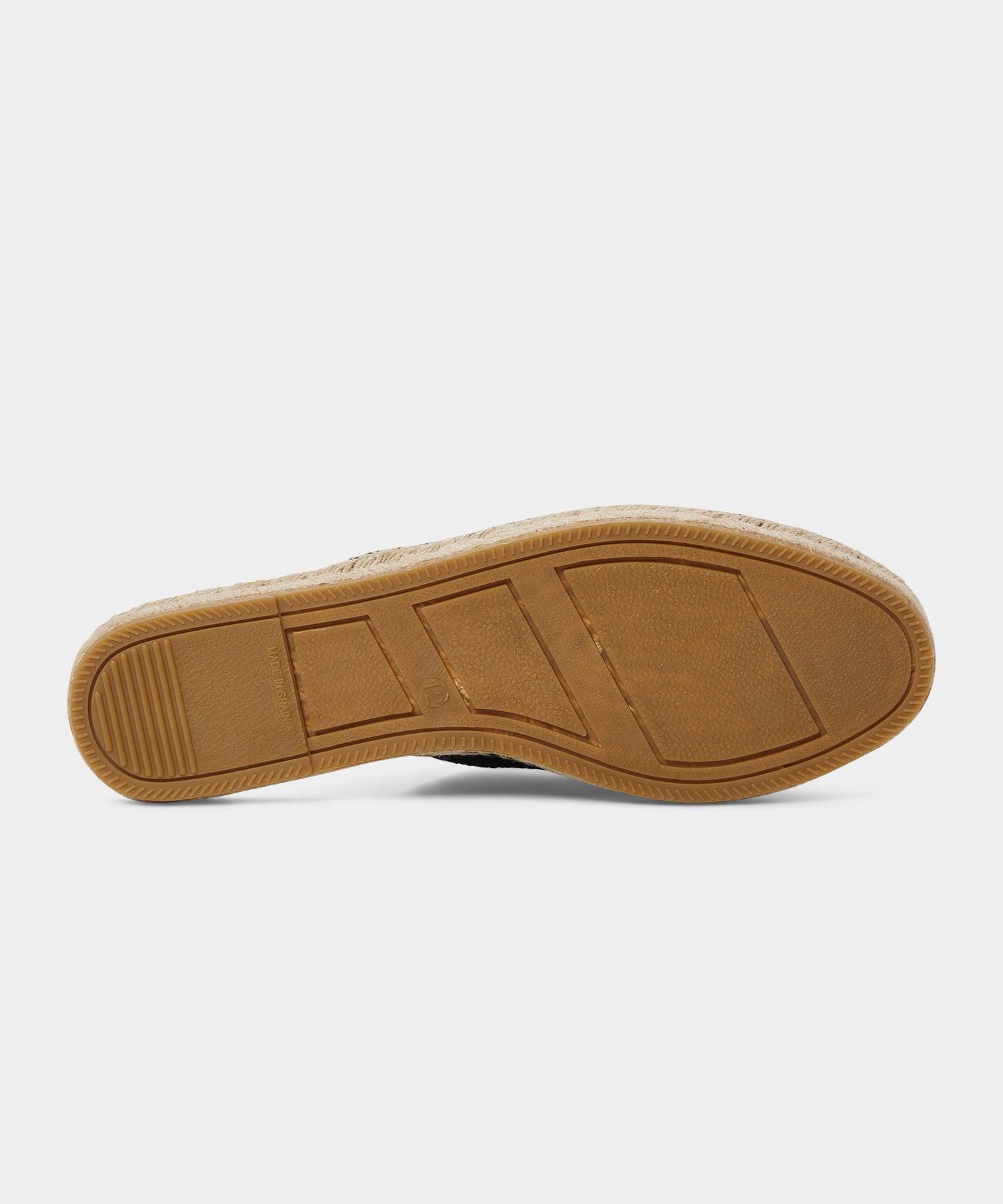 Woven Leather Espadrille Mule Product Image