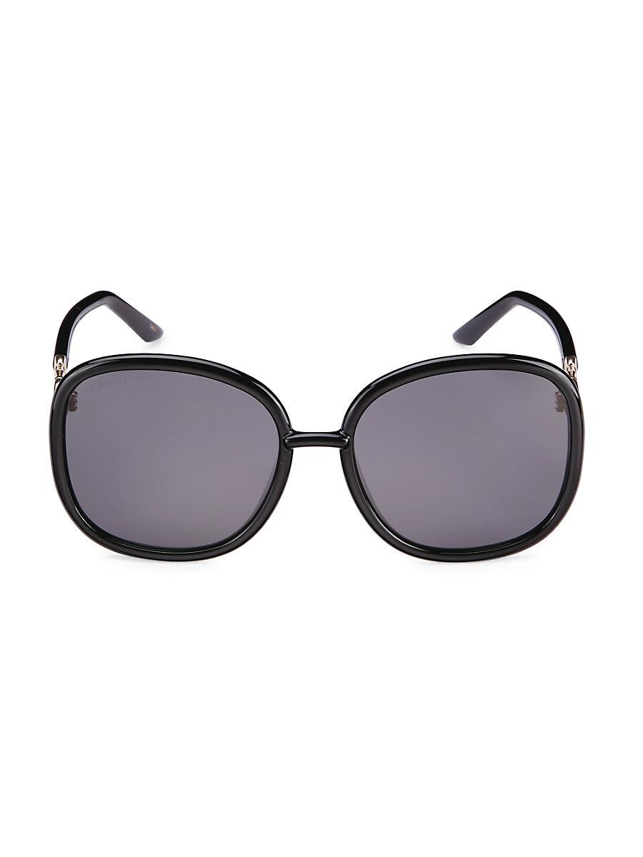 Womens Gucci Logo 60MM Oval Sunglasses Product Image