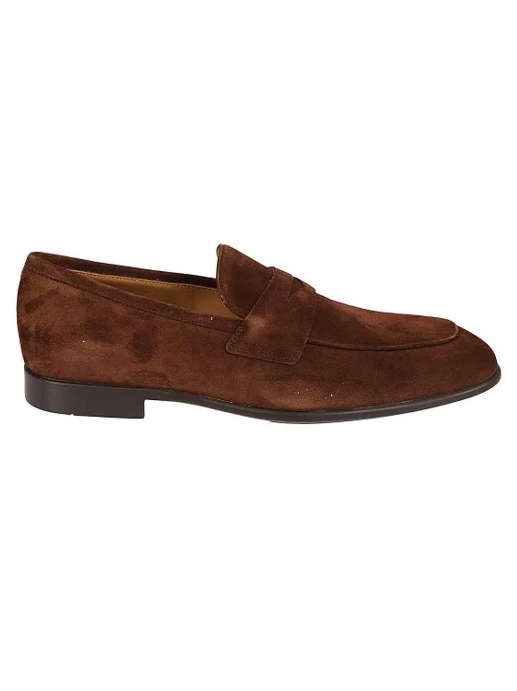 Mens Rock Suede Lug Sole Penny Loafers Product Image