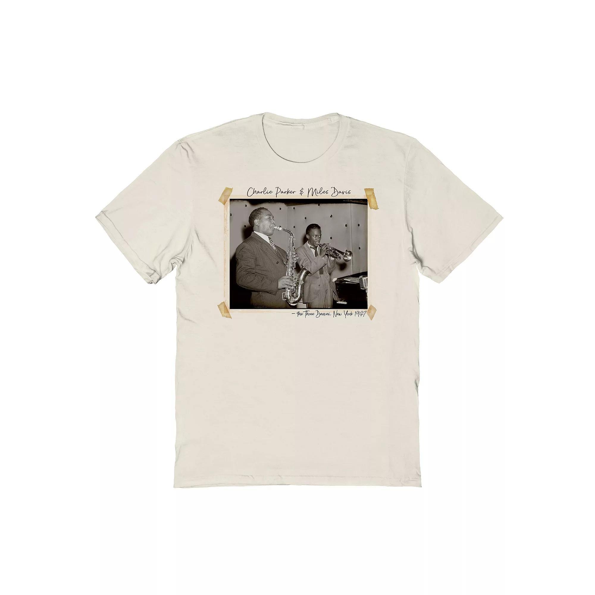 Men's Miles & Charlie Graphic Tee, Size: Large, Natural Product Image