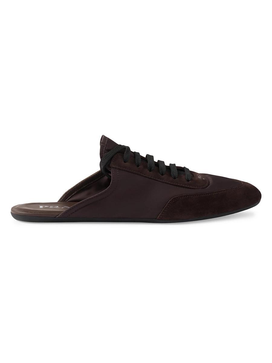 Womens Collapse Re-Nylon and Suede Mules Product Image