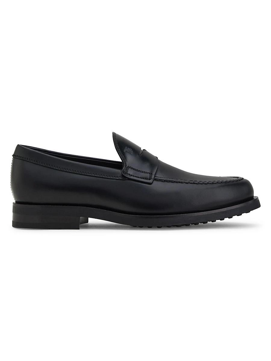 Mens Penny Leather Slip-On Loafers Product Image