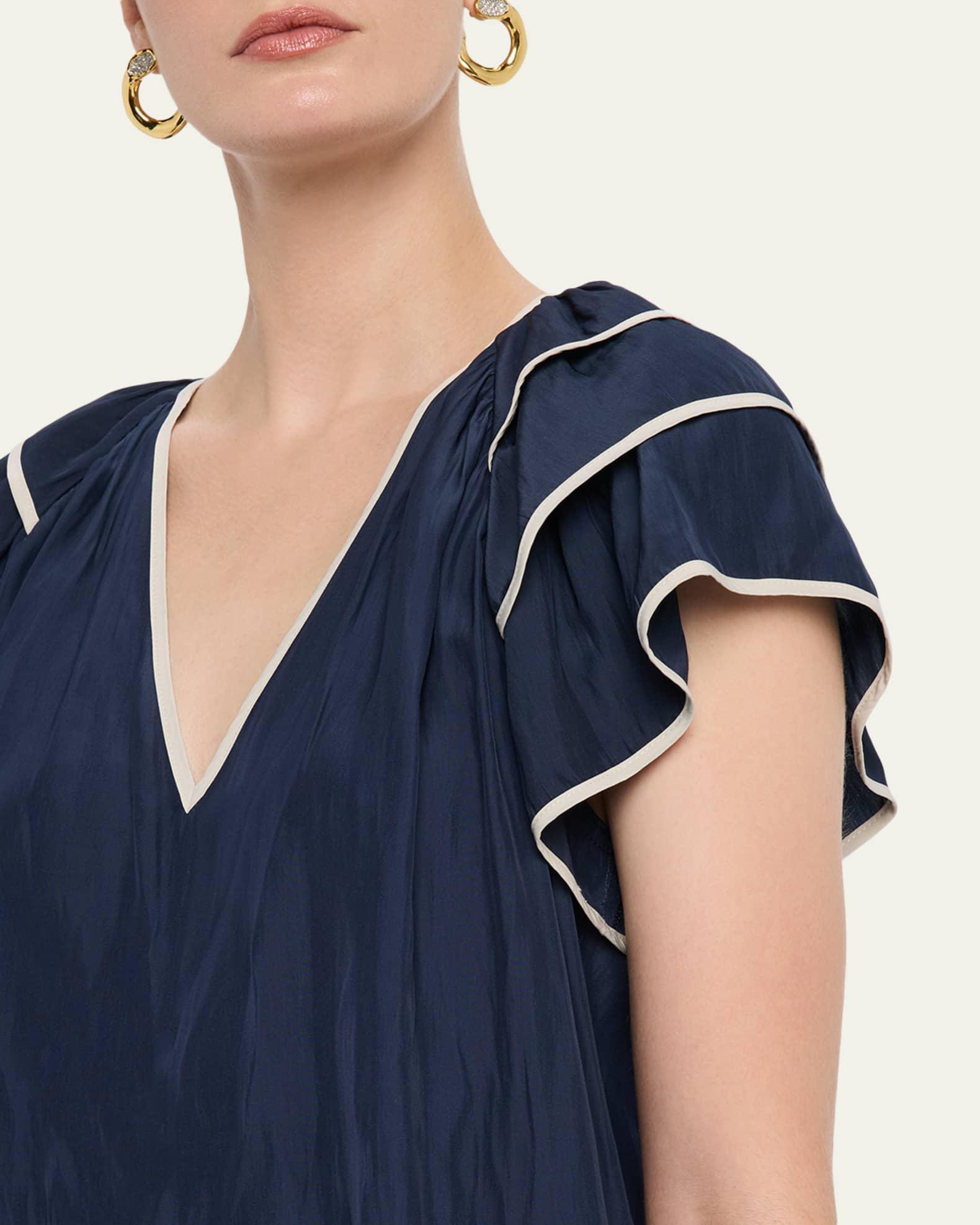 Jordan Tiered Ruffle-Sleeve Blouse Product Image