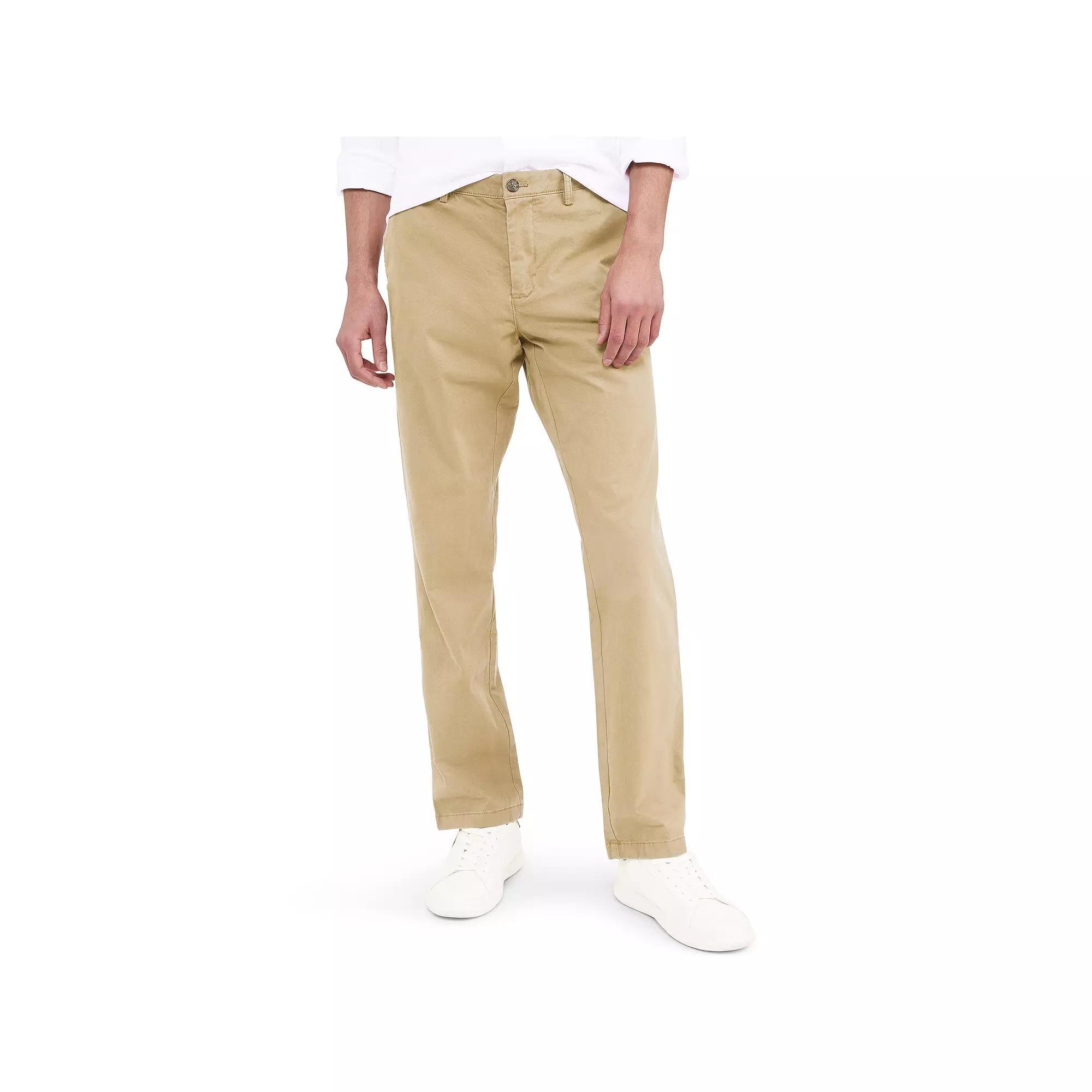Men's Tommy Hilfiger Custom-Fit Chino Pants, Size: 38 X 32, Sand Green Product Image