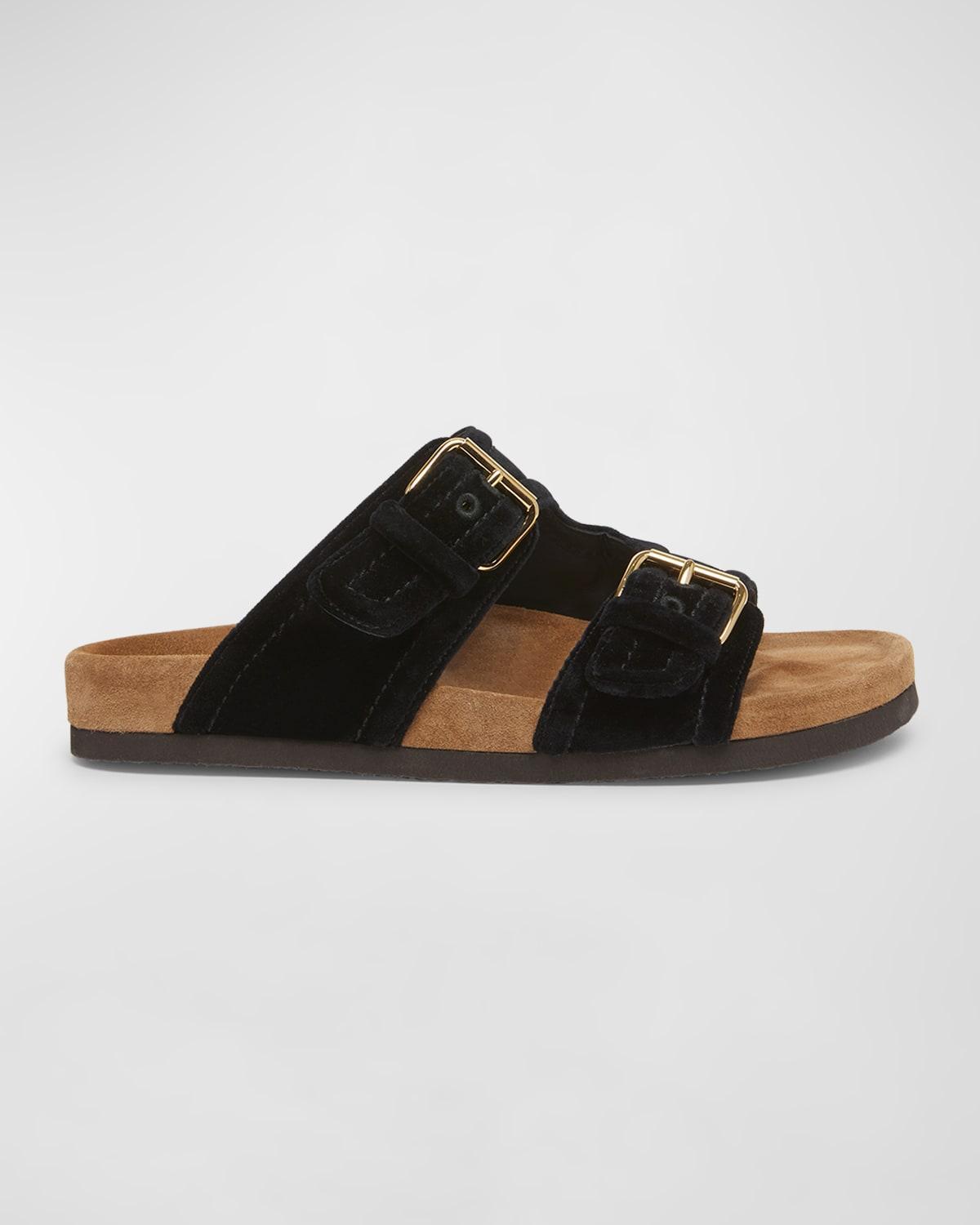 VALENTINO GARAVANI Anywear Leather Slides In Black Product Image