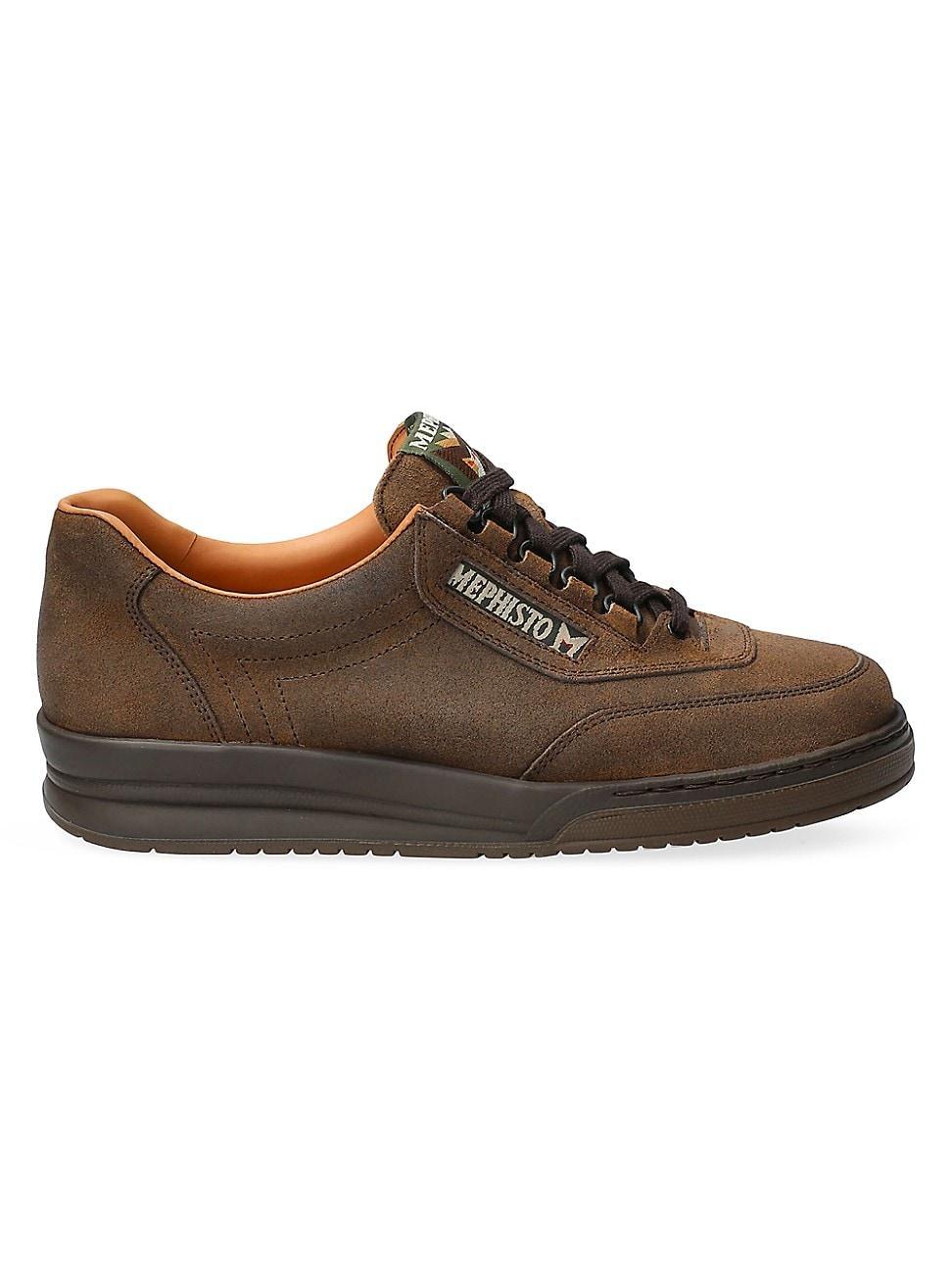 Mens Match Leather Tennis Sneakers Product Image