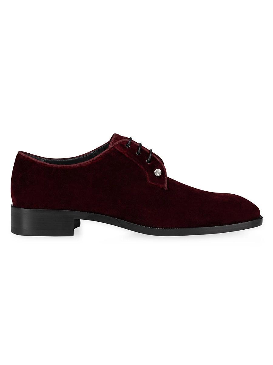 Mens Chambeliss Night Strass Velvet Derby Shoes Product Image