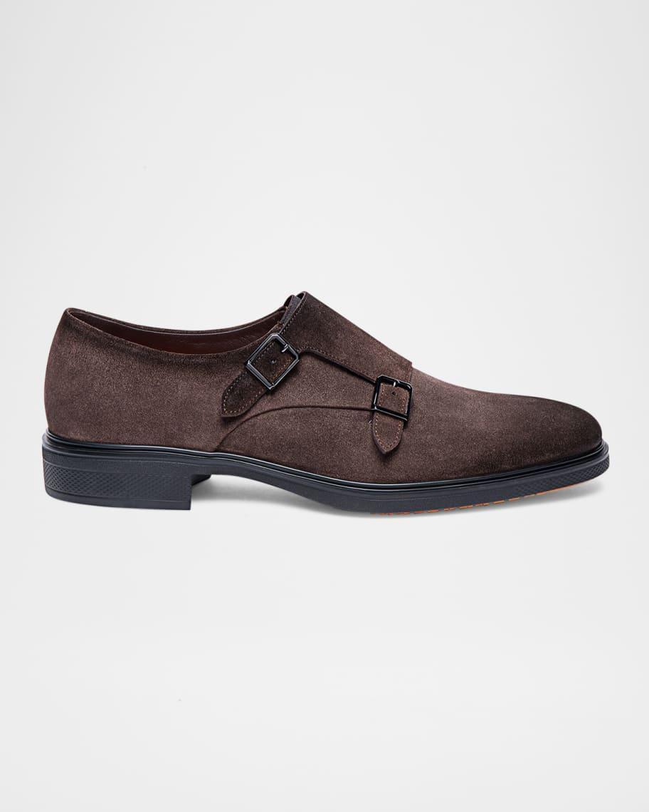 Mens Easy Suede Double-Monk Strap Loafers Product Image
