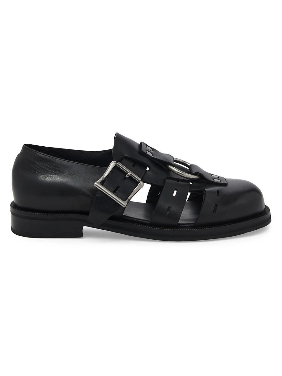 Mens Bondage Belt Leather Sandals Product Image