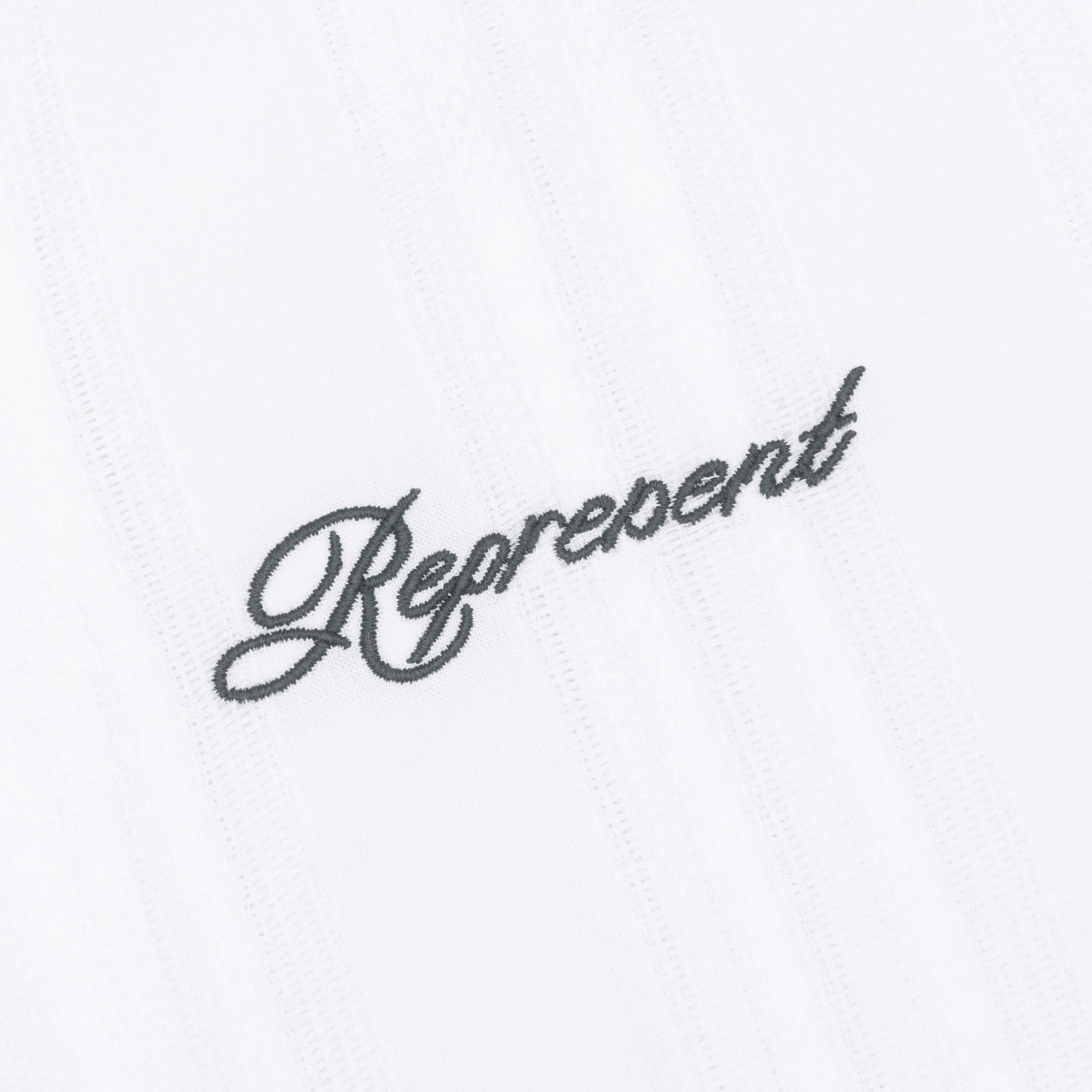 Embroidered Bowling Shirt - Antique White Male Product Image