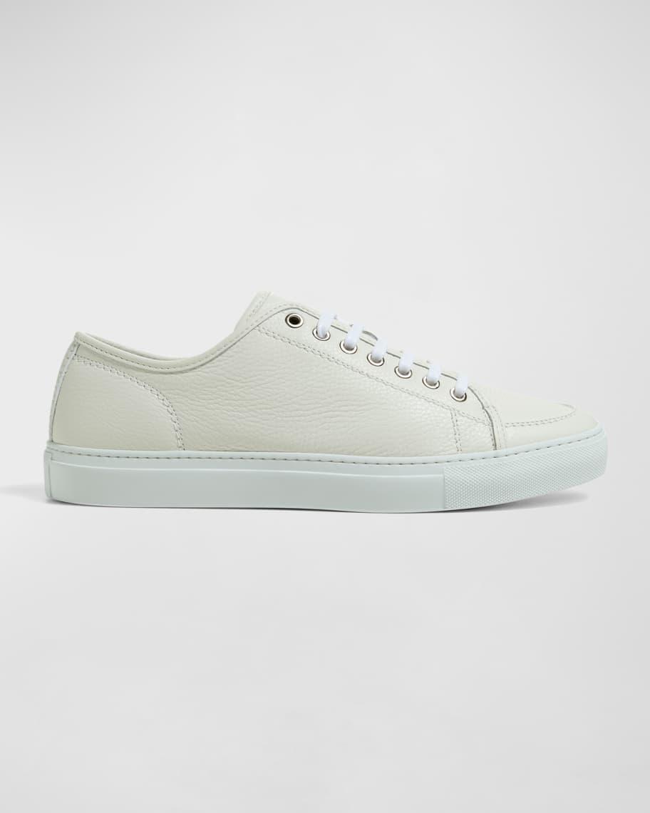 Mens Leather Low-Top Sneakers Product Image