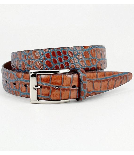 Torino Leather Company Embossed Gator Italian Calf Leather Belt Product Image