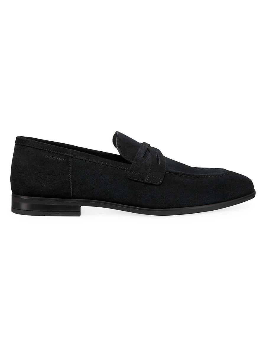 Mens Rock Suede Lug Sole Penny Loafers Product Image