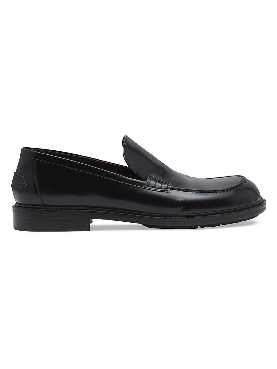 Lanvin Mens Spinto Loafers in Glossy Leather Product Image