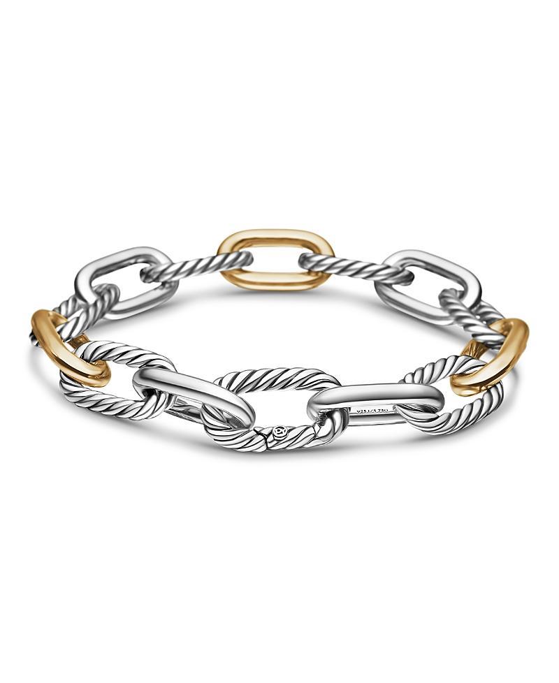 David Yurman Dy Madison Chain Bracelet in Sterling Silver with 18K Yellow Gold, 11mm Product Image