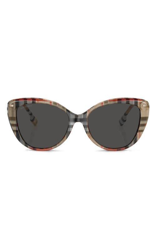 Womens Havana 55MM Square Sunglasses Product Image