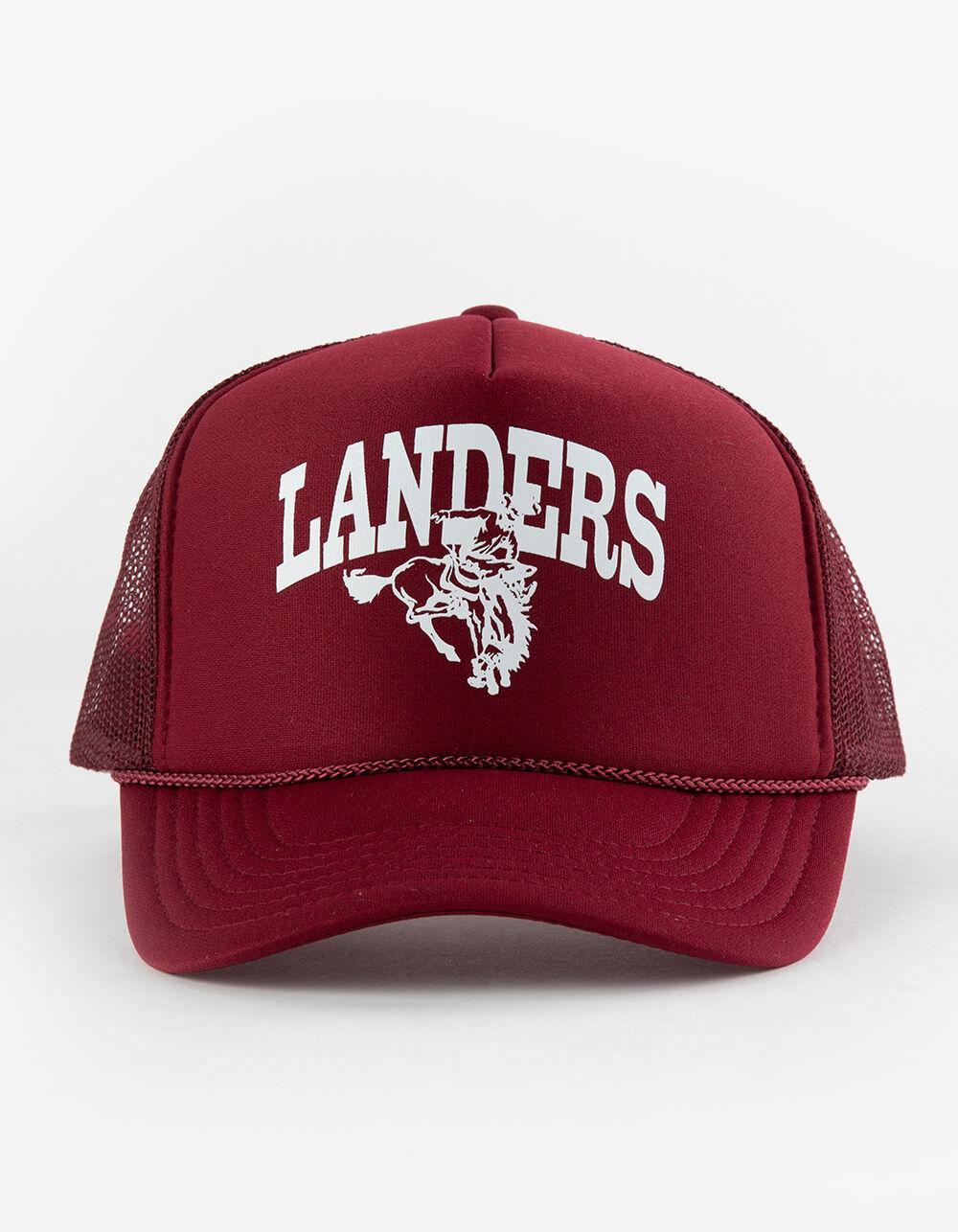 LANDERS SUPPLY HOUSE Ride Up Trucker Hat - BURGUNDY Product Image