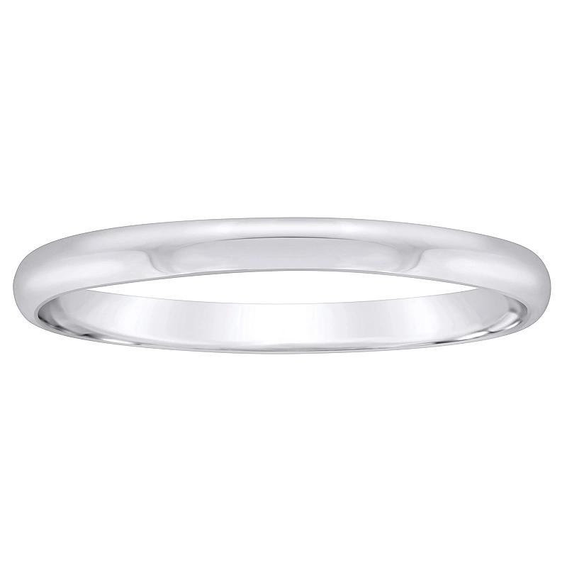 Alyson Layne Men's 2 mm Half Round Wedding Band, Size: 9.50, 10k Gold Product Image