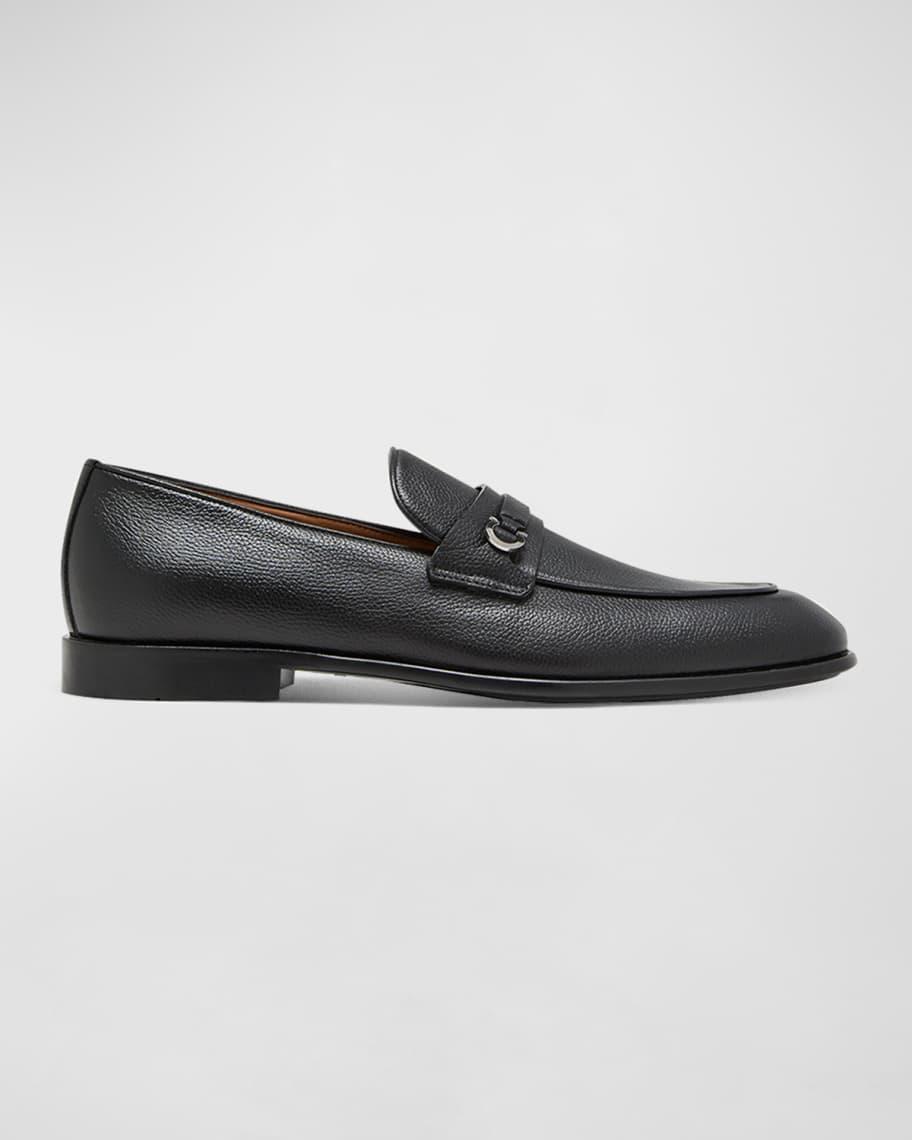 Ferragamo Mens Desio Leather Loafers Product Image