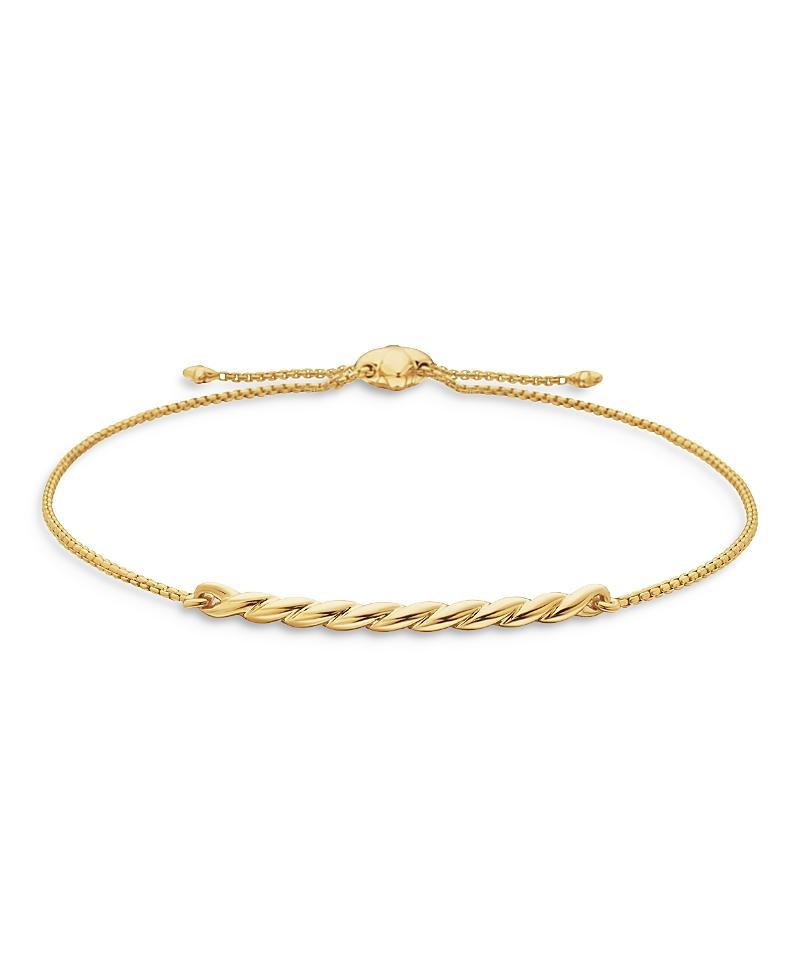 Womens Petite Flex Station Chain Bracelet in 18K Yellow Gold Product Image