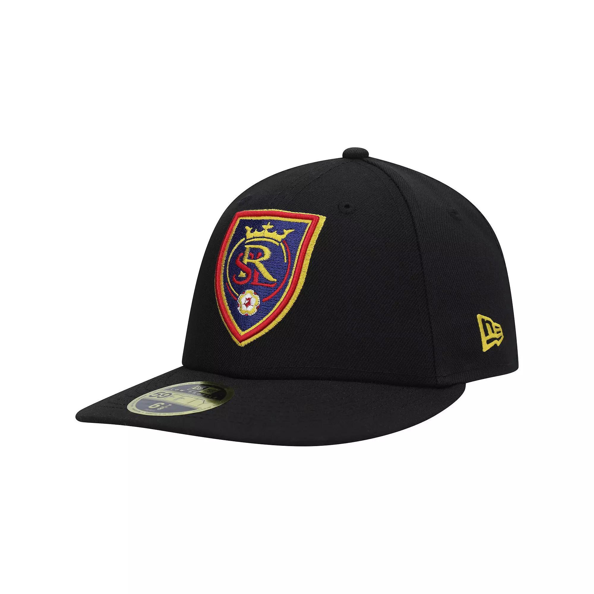 Men's New Era Black Real Salt Lake Primary Logo Low Profile 59FIFTY Fitted Hat, Size: 7 3/8, Slt Black Product Image