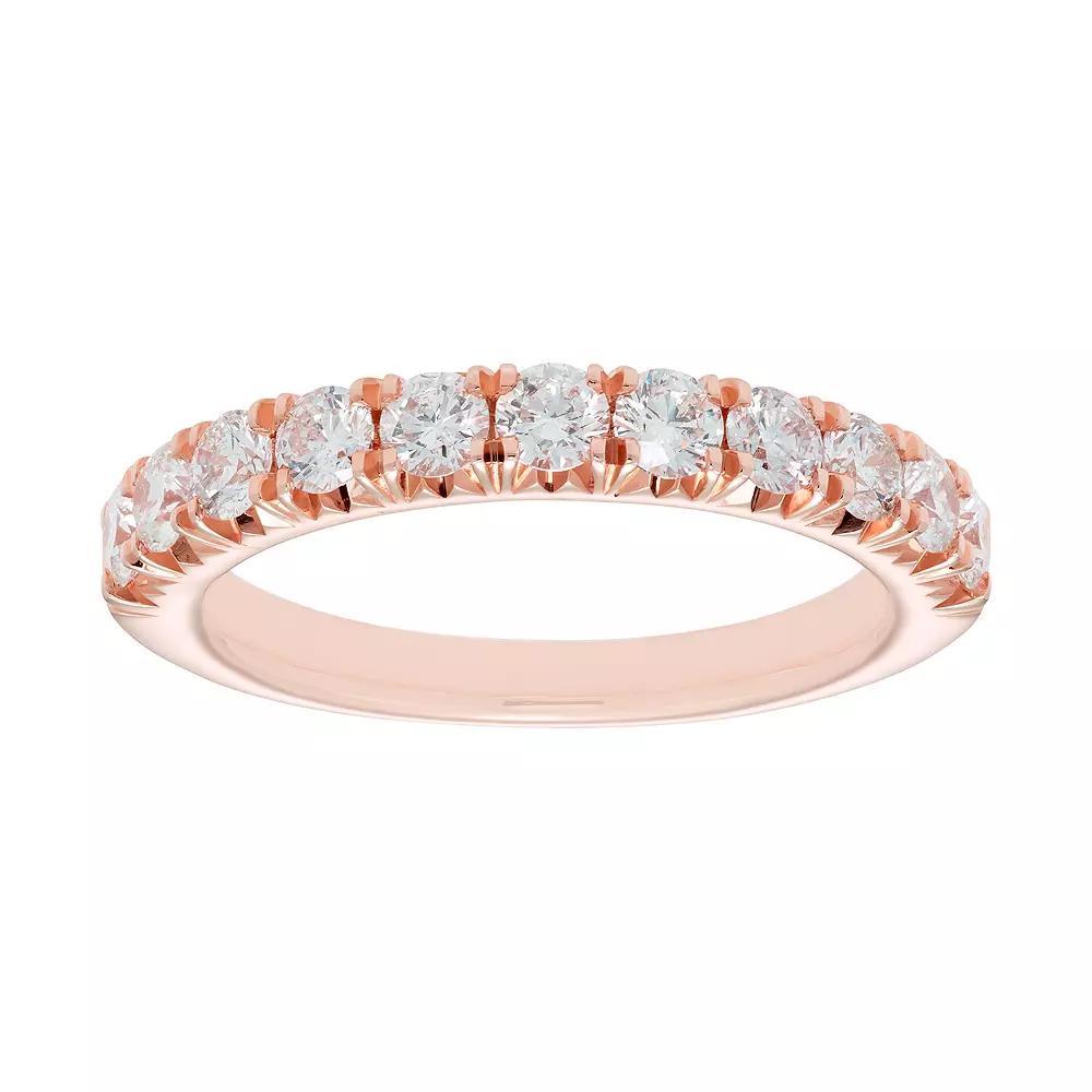 The Regal Collection 14k Gold 1 Carat T.W. IGL Certified Diamond Wedding Band, Women's, Size: 7, Yellow Product Image