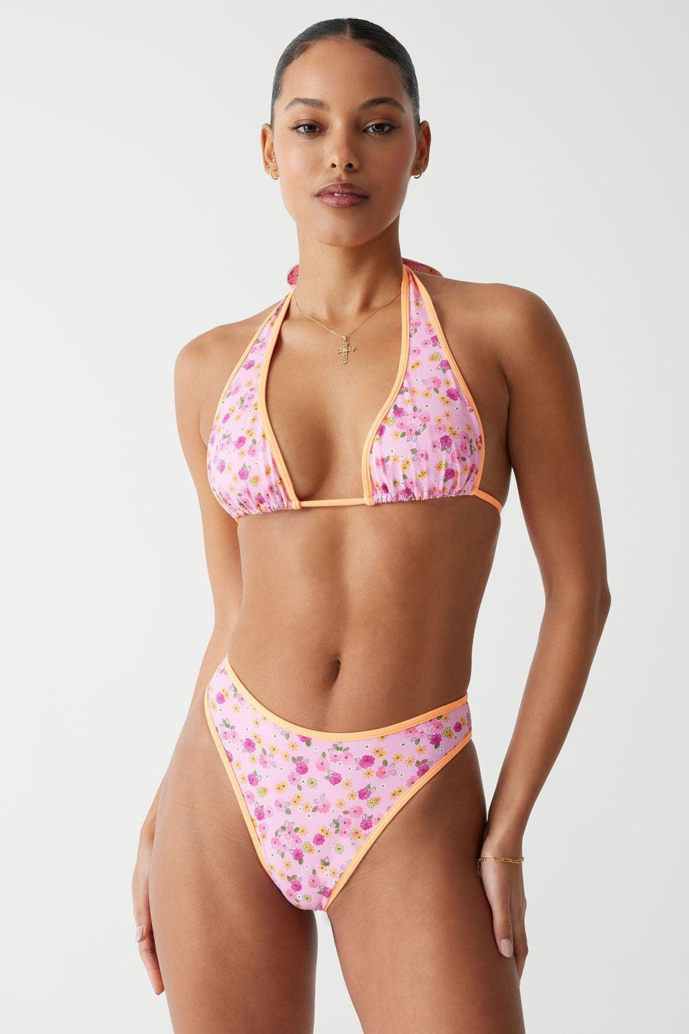 Laura High Waist Cheeky Bikini Bottom - Queen's Bath Product Image