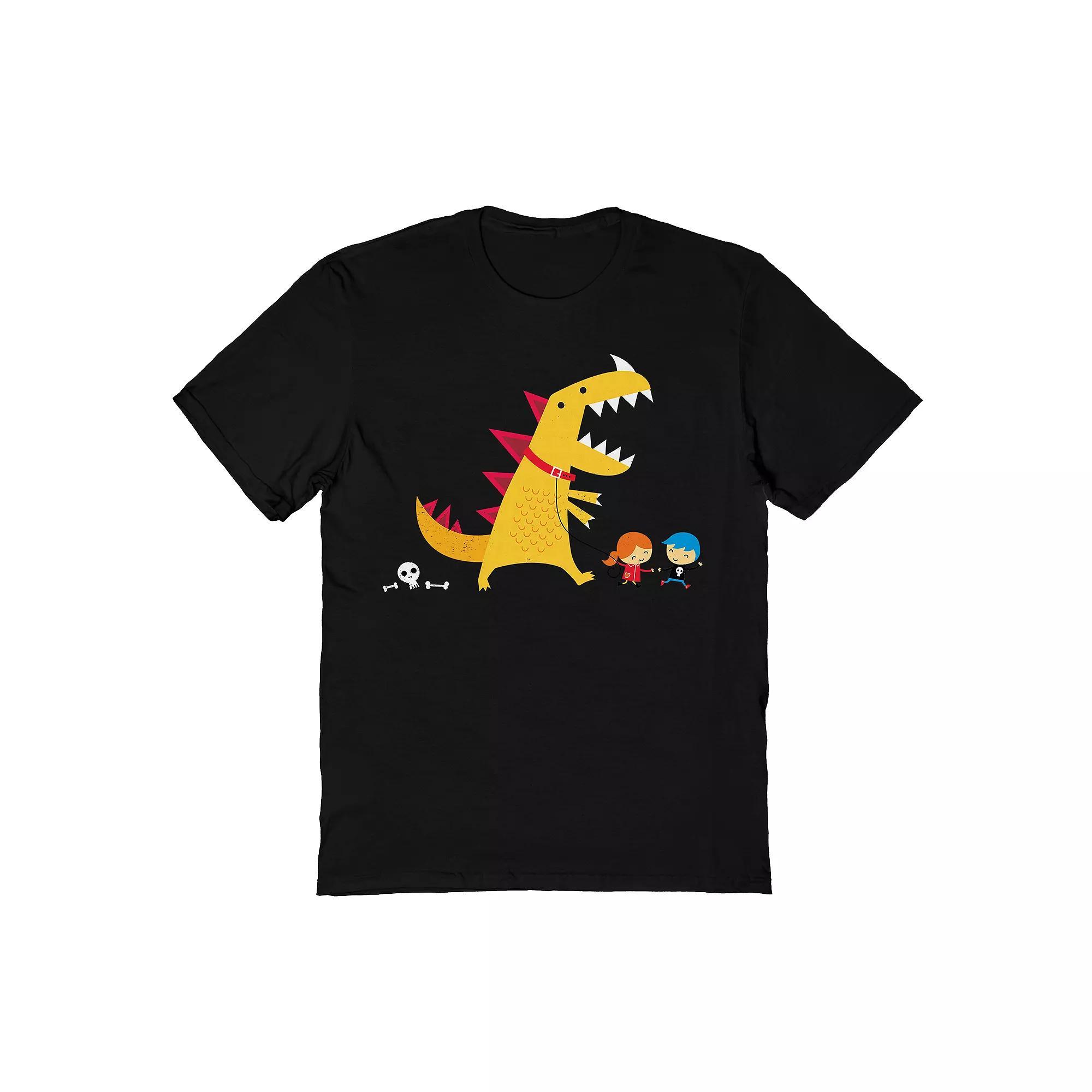 Men's DinoMike Dino Walk Tee, Size: XXL, Black Product Image