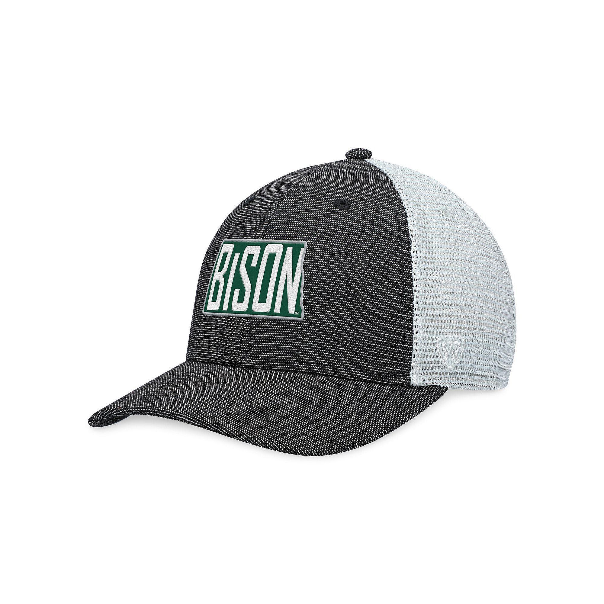 Men's Top of the World Charcoal/White NDSU Bison Townhall Trucker Snapback Hat, Nds Charco Product Image
