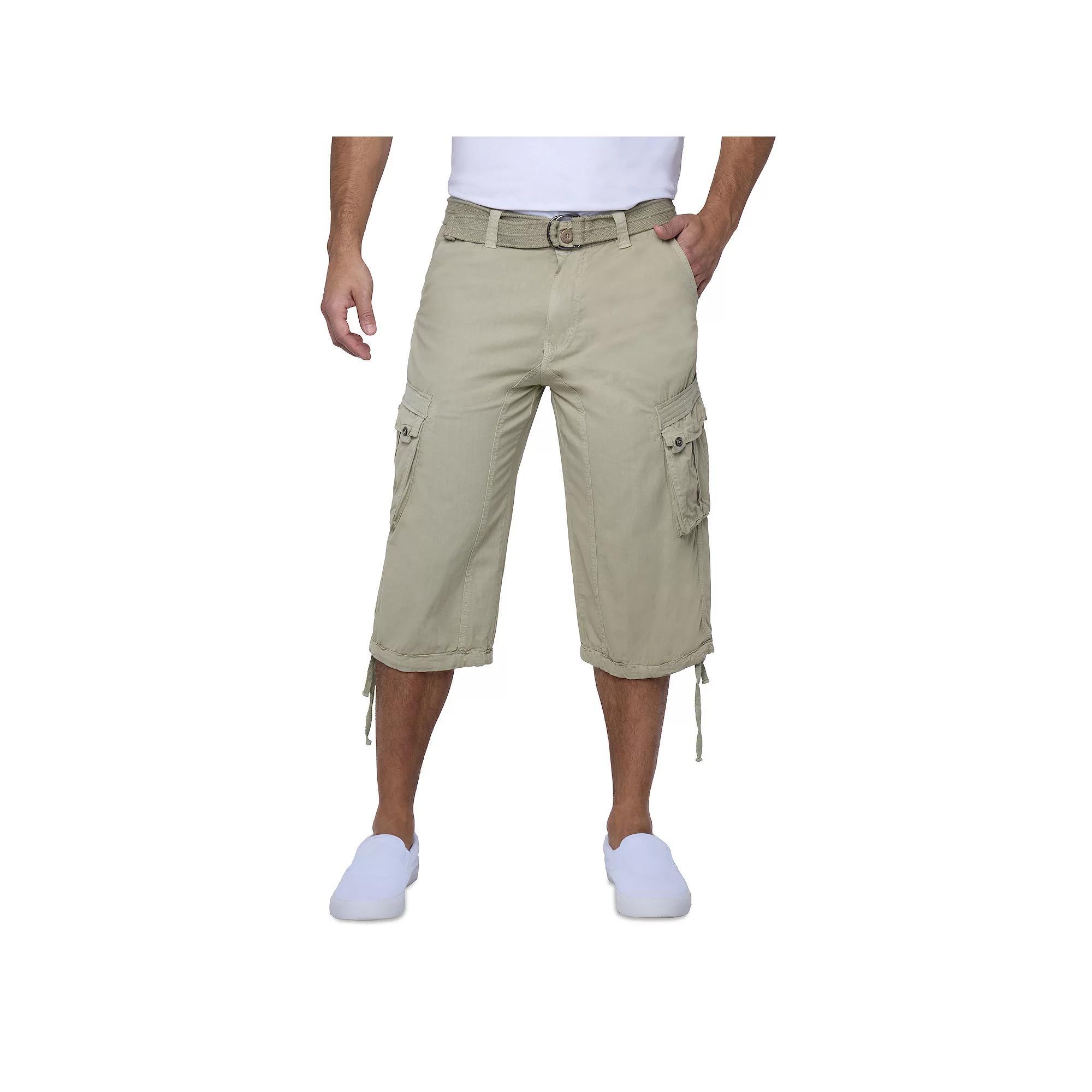 Men's Xray Messenger Belted Cargo Shorts, Size: 36, Black Camo Product Image