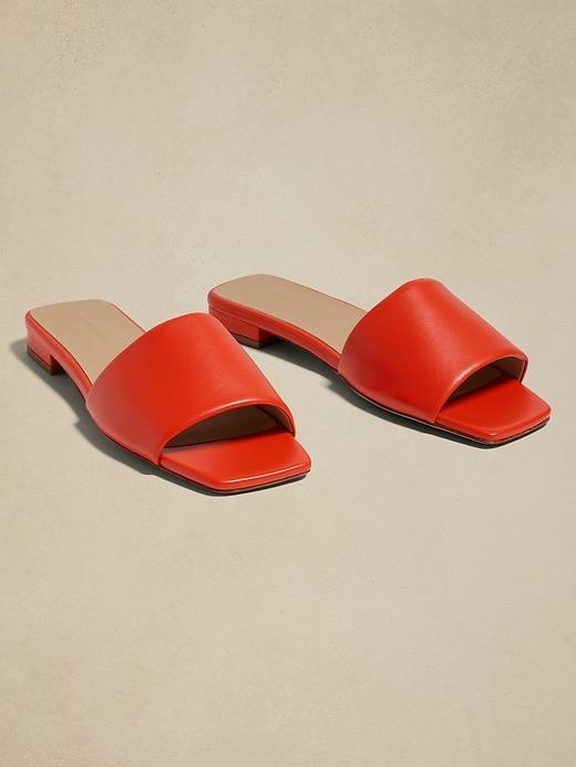 Lucca Leather Slide Sandal Product Image