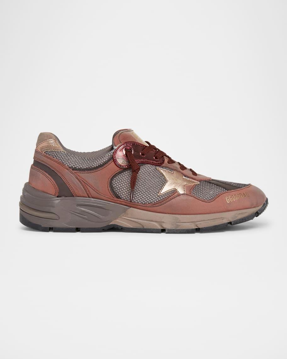 Mens Running Dad Mesh and Leather Sneakers Product Image
