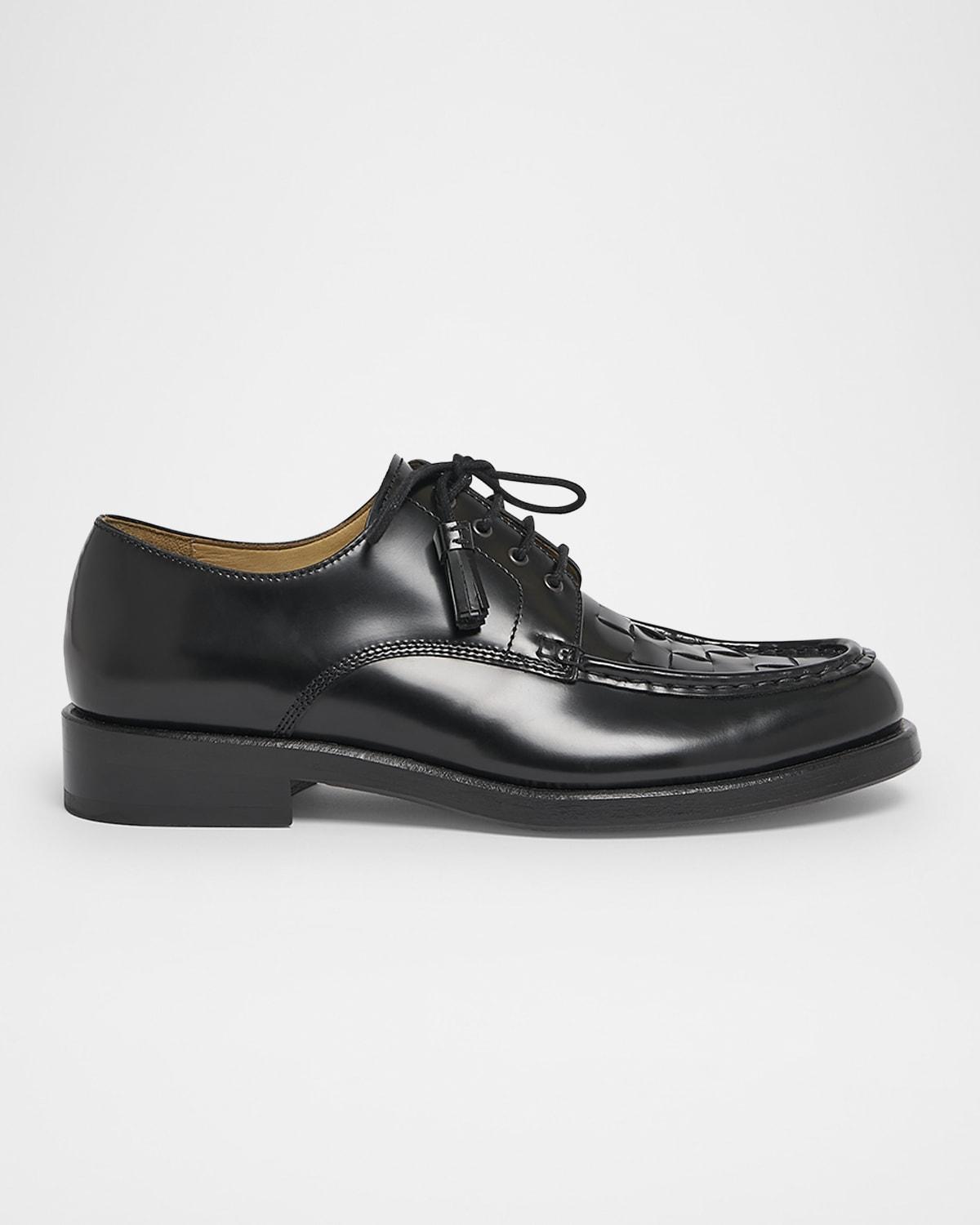 Mens Les Derbies Tressees Leather Derby Shoes Product Image