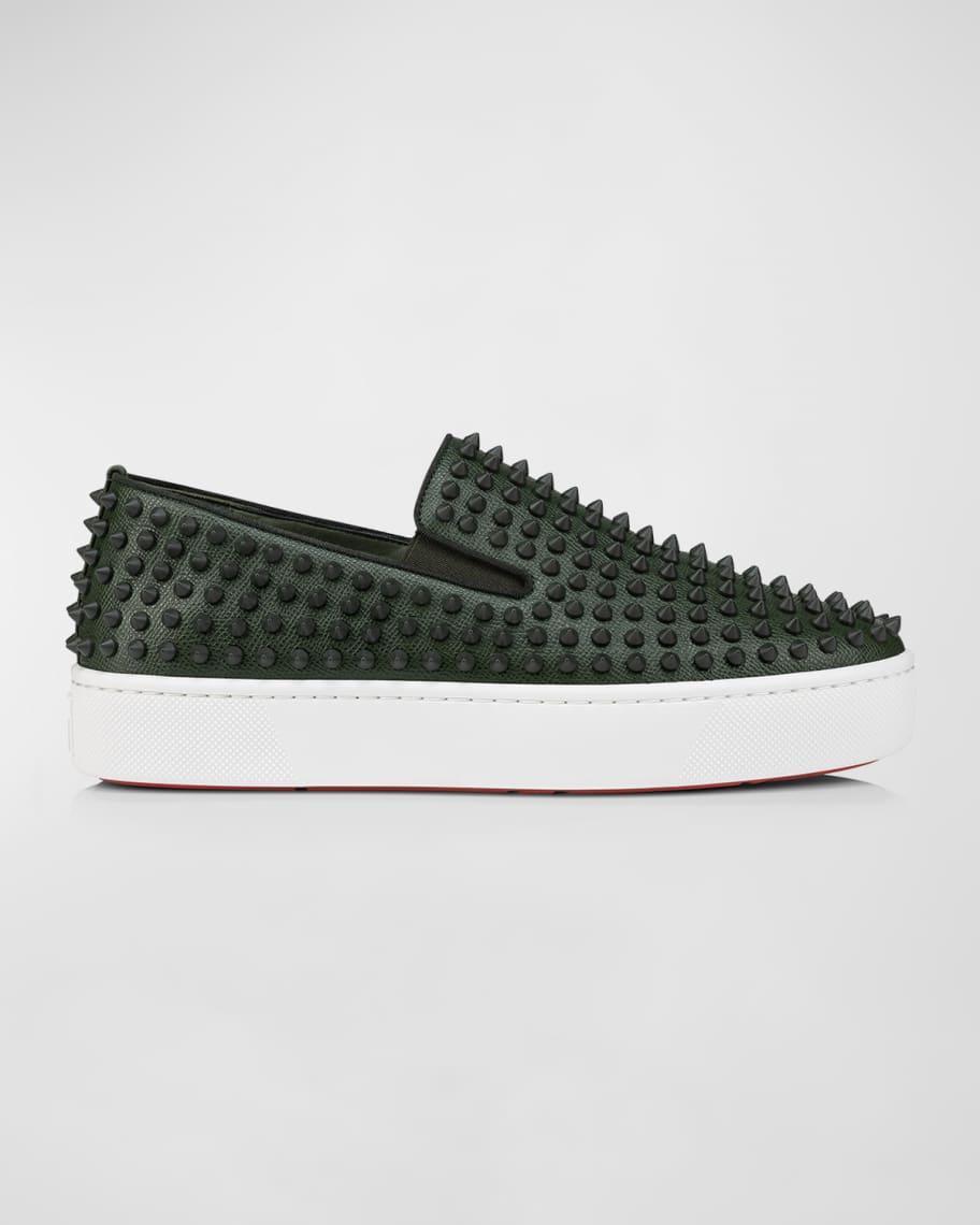 Mens Spikeboat Leather Slip-On Sneakers Product Image